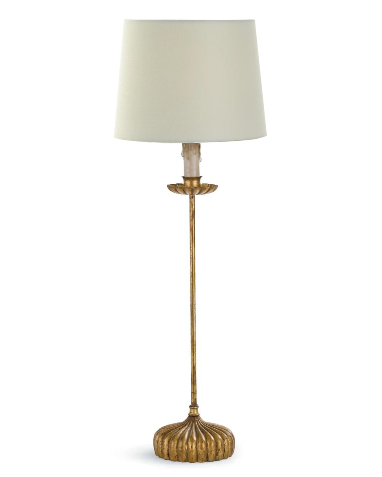 Настольная лампа “Грант” с белым абажуром