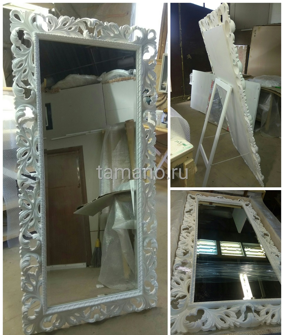 Зеркало Монако белый лак с доп. напольной ножкой готовим к отправке.jpg