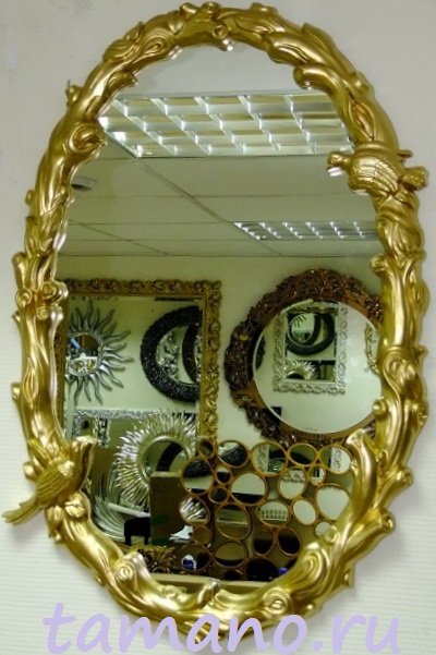 Зеркало интерьерное, Долорес, золото, 55см х 85см.JPG