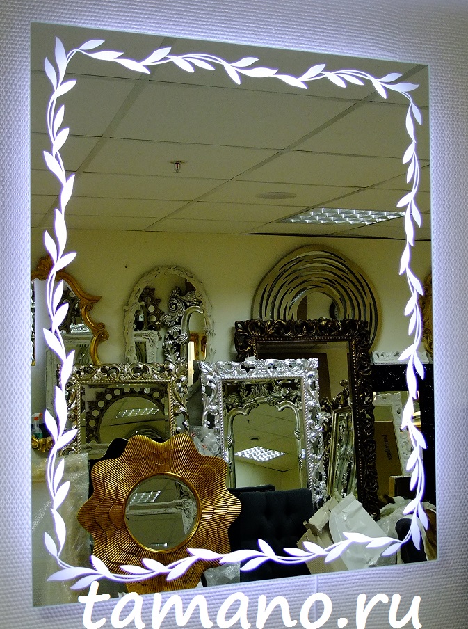 Зеркало с холодной или тёплой светодиодной подсветкой на выбор в интернет салоне Тамано.ру