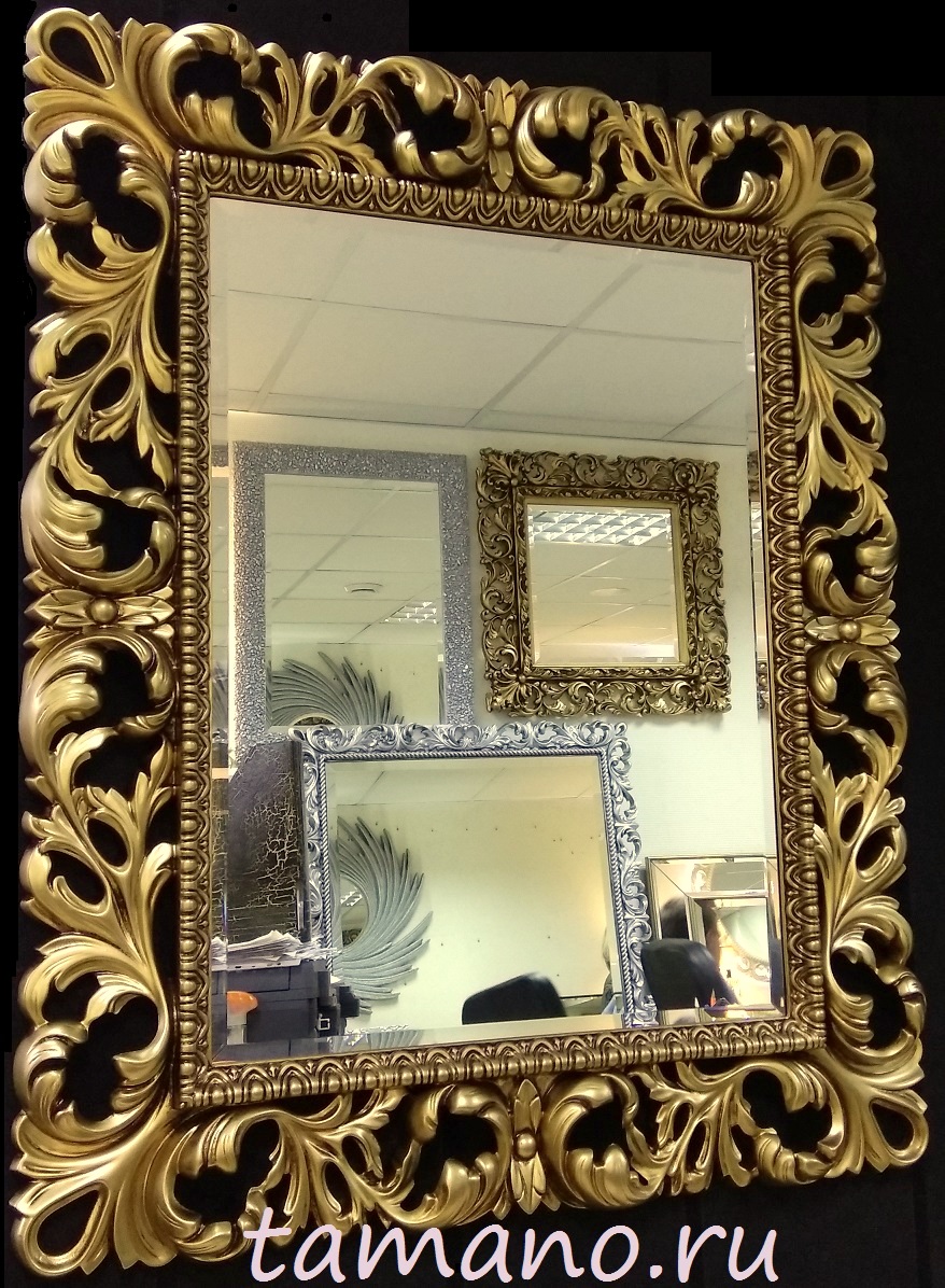 Купить в Москве Зеркало в золотой раме Ингрид 2, 88см х 108см