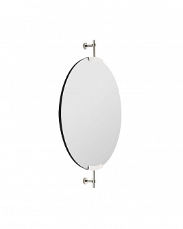 Серебрянное настенное зеркало “Олеан”
