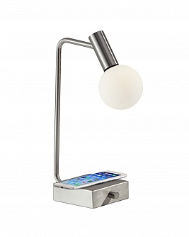 Настольная лампа “Ньют” с беспроводной зарядкой