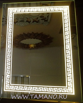 Зеркало с внутренней подсветкой индивидуального размера на заказ, арт. ZS201 Греция