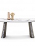 160KD-60061 Стол обеденный, керамика Johannesburg белая 240*100*75см