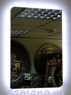Зеркало с внутренней подсветкой индивидуального размера на заказ, арт. ZS215 Стиль