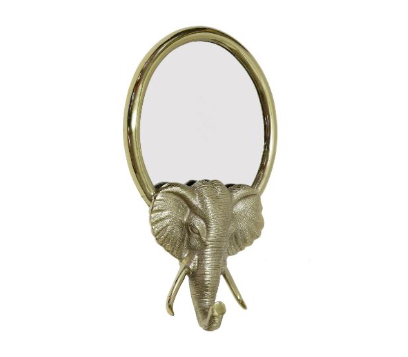 94PR-21778 Зеркало декоративное "Голова слона" цвет золото 36*60см