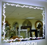 Зеркало с внутренней подсветкой индивидуального размера на заказ, арт. ZS214 Ива