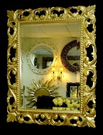 Зеркало интерьерное, арт. Л12005Т Мэри золото, ширина 75см высота 95см.