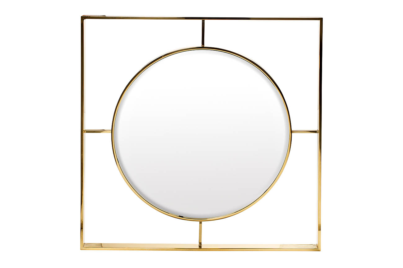19-OA-5892 Зеркало золотое 80х80 см