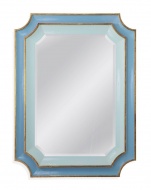 Настенное зеркало в голубой раме Кьяра 