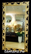 Зеркало интерьерное в резной раме, арт. Л12005В, Мэри, золото, 92см х 168см