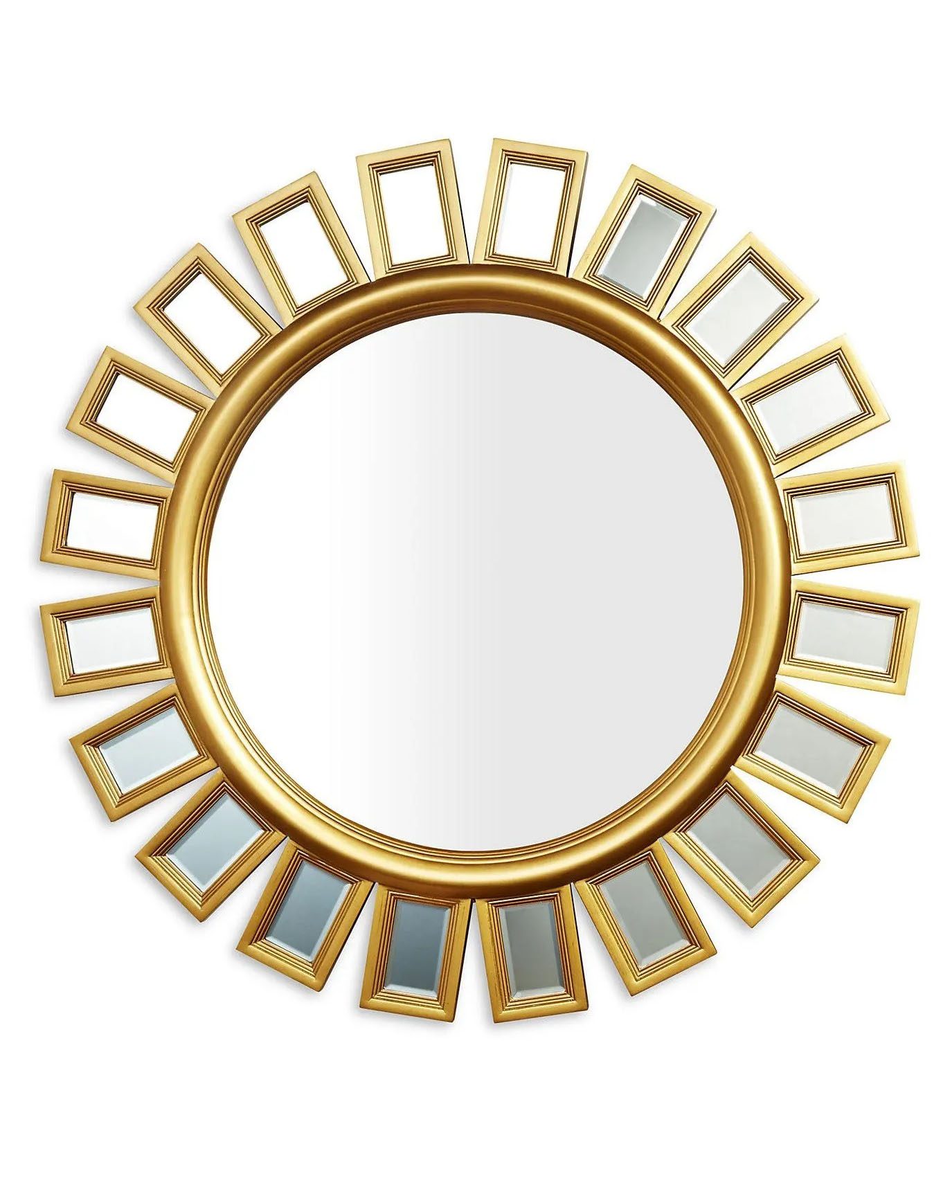 Зеркало в круглой раме "Эштон" Gold