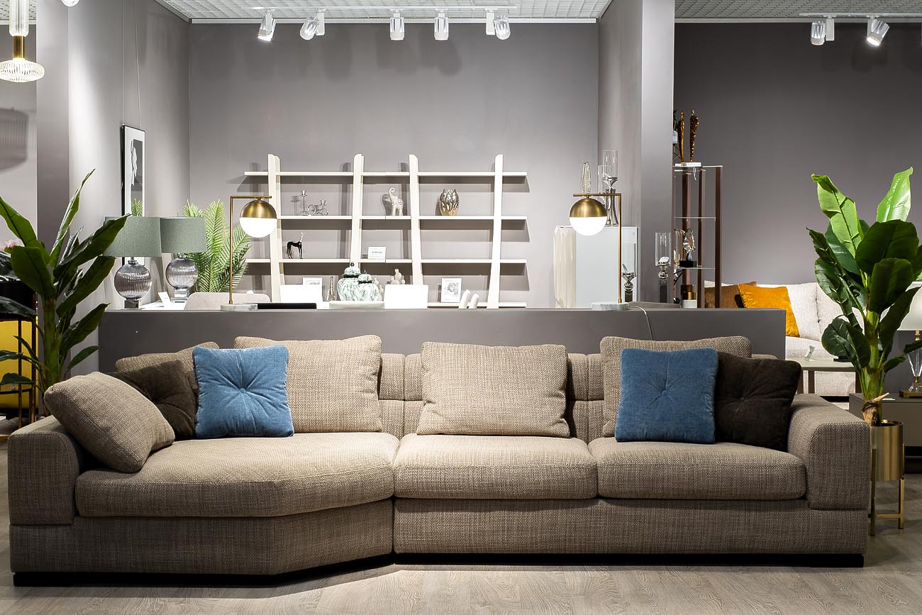 Комплект мебели №2 диван LAZIO, угол трапеция левый