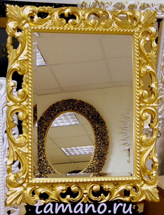 Зеркало интерьерное, арт. Л12005Т Мэри золото, ширина 75см высота 95см..JPG