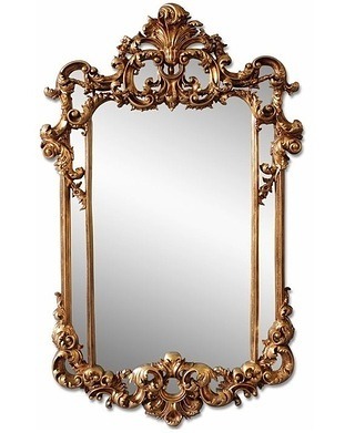 Выгодная цена на Зеркало интерьерное в барочной раме, состаренное золото, 75см х 124см в Тамано.ру