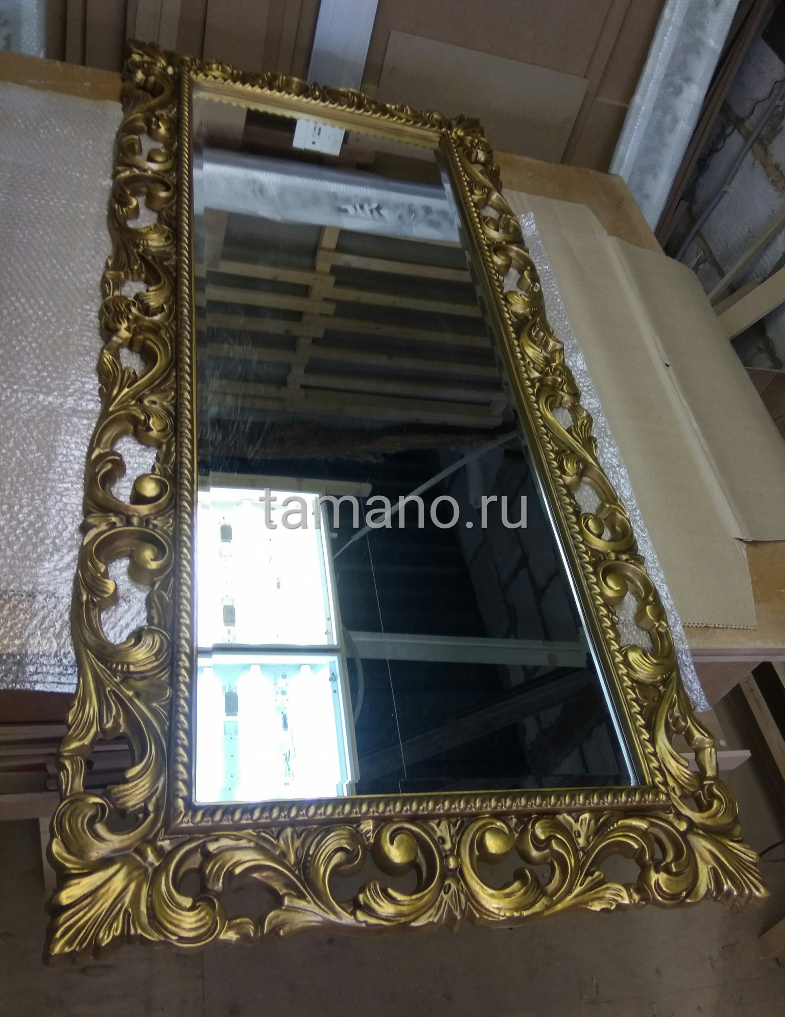 Зеркало Мэри черненое золото 75*165 
