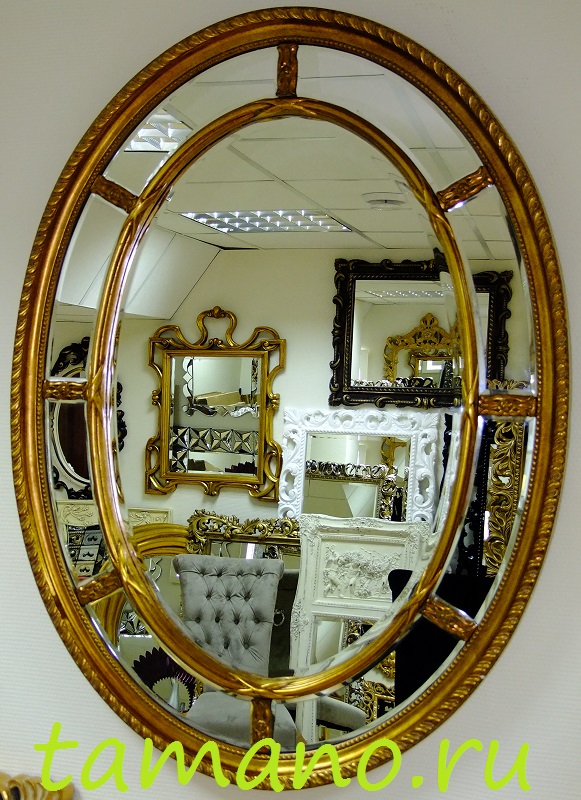 Зеркало интерьерное, арт. 136 Модена, золото, 112см х 84см.JPG
