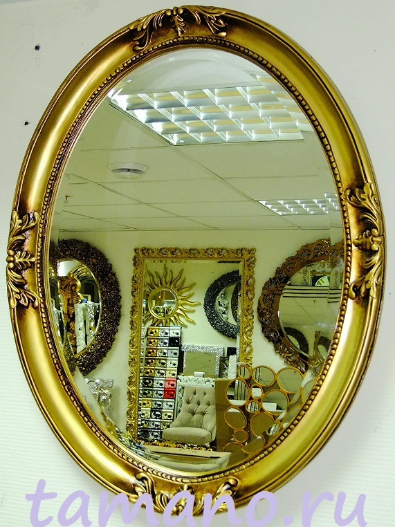 Зеркало интерьерное, арт. 398 Париж, античное золото, 62см х 82см.JPG