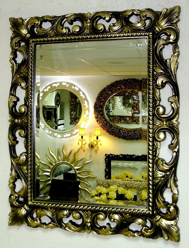 Зеркало в бронзовой резной раме Мэри 75см х 95см