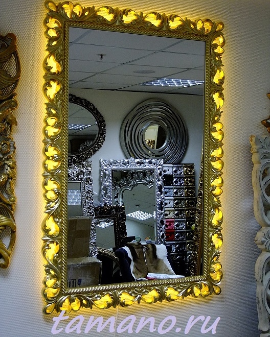 В Тамано.ру можно заказать внутреннюю светодиодную подсветку рамы зеркала любого размера, обращайтесь!