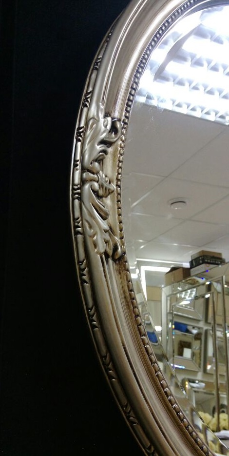 Зеркало Пацифик состаренное серебро фото рамы
