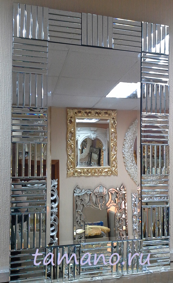 Фотография Зеркало в зеркальной раме интерьерное, арт. 254, размер 120см х 75см