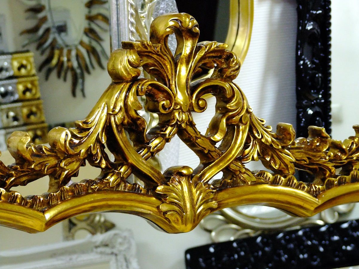 Зеркало интерьерное в раме, арт. А121 Элоиз, состаренное золото, 140см х 110см Рама.JPG