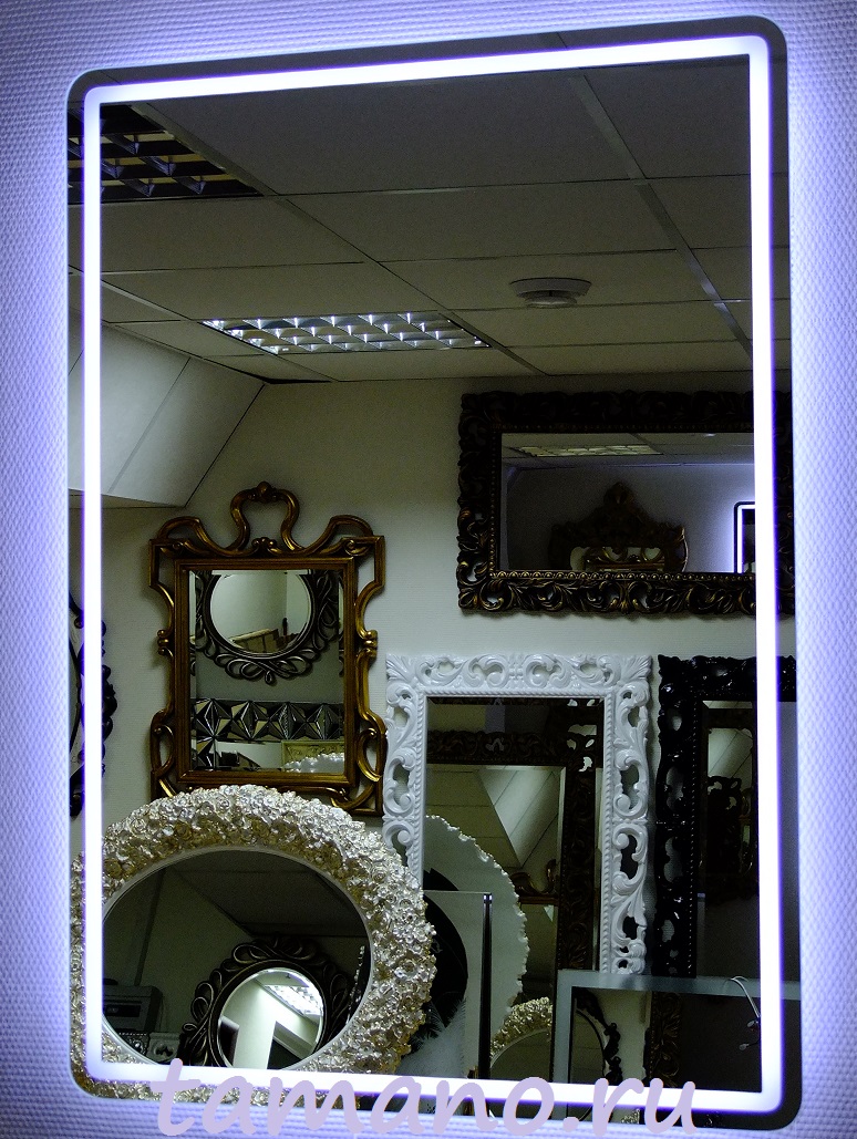 Зеркало с подсветкой для ванной комнаты фото
