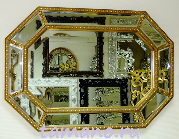 Зеркало интерьерное, арт. 127 Неаполь, золото, 60см х 86см.JPG