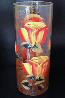 Ваза для цветов, стекло, рис. 2006(7017), высота 300мм