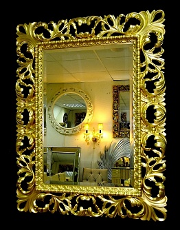 Зеркало в золотой раме Ингрид, 64см х 84см