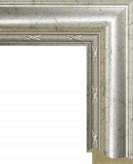 Зеркало в багете, любого размера на заказ, арт. 5010847 серебро
