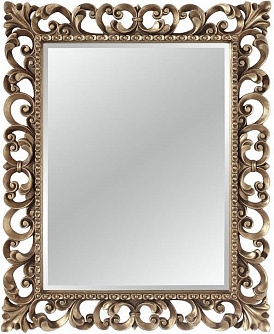 Зеркало в резной раме Бристоль серебро 85*105 см