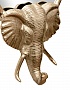 94PR-21778 Зеркало декоративное "Голова слона" цвет золото 36*60см