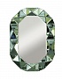 KFG079 Зеркало в зеленой зеркальной раме 101*71*3см