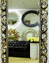 Большое интерьерное зеркало в резной раме Монако бронза, 95см х 192см
