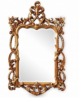 Зеркало интерьерное в раме, арт. А002 Флорет, золото, 76см х 123см