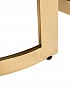 47ED-ET081S-GOLD Столы (наб 2шт) стекло чер.мрам/зол d60*60/d46*50