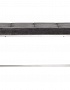 47ED-BEN005-GR Банкетка серый велюр/хром 99*45,5*46см