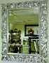 Зеркало интерьерное в резной раме, арт. Л12005К Мэри, серебро, 85см х 130см