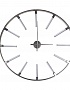 19-OA-6157SL Часы настенные круглые цвет серебро d91см