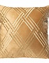70SW-20641 Подушка с вышивкой "Ромбы" золото 45*45см