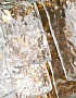 K2KG0998W-2B Бра "Ice" рифленое стекло/латунь L19*W36*H32см
