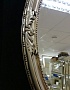 Зеркало в овальной раме Пацифик состаренное серебро, 62см х 82см