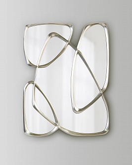 Интерьерное зеркало Лувр, 120см х 89см серебро