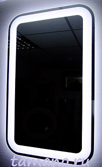 Зеркало с внутренней подсветкой индивидуального размера на заказ, арт. ZS213 Неон