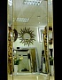 Большое настенно напольное венецианское зеркало в зеркальной раме Ричард золото, 100см х 200см