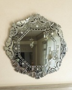 Круглое венецианское зеркало Фернан, 100см х 100см