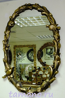Зеркало интерьерное, Старлинг, бронза, 55см х 85см